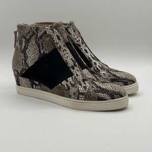 Linea Paolo Felicia Snakeskin Patterned Women's Shoes Wedge Sneaker Size 6.5M